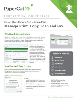 Papercut, Mf, Education Flyer, Digital Imaging Solutions